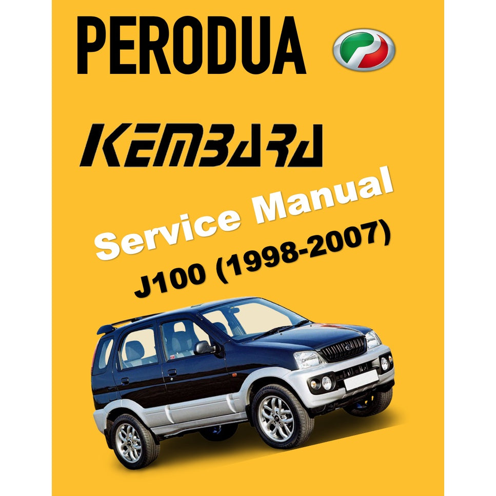 PERODUA KEMBARA (1998-2007) SERVICE WORKSHOP MANUAL WORKBOOK + SUPPLEMENT CT - Image 2