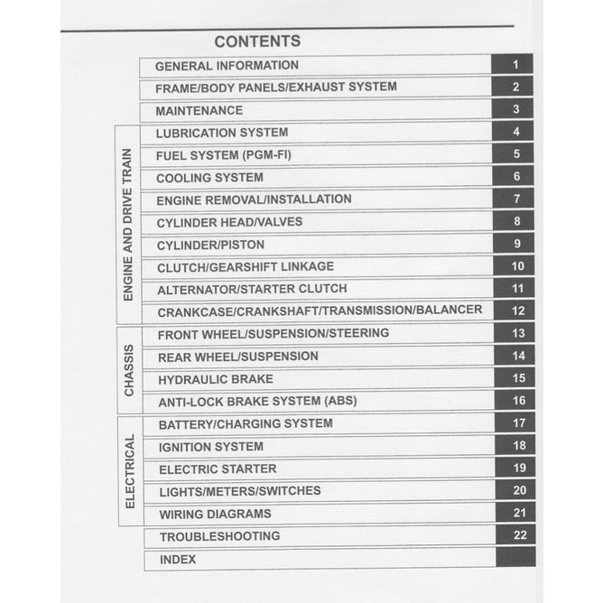 HONDA CBR 250 R (2011-2021) SERVICE WORKSHOP MANUAL + PARTS CATALOGUE + OWNER'S MANUAL / CBR250R - Image 3