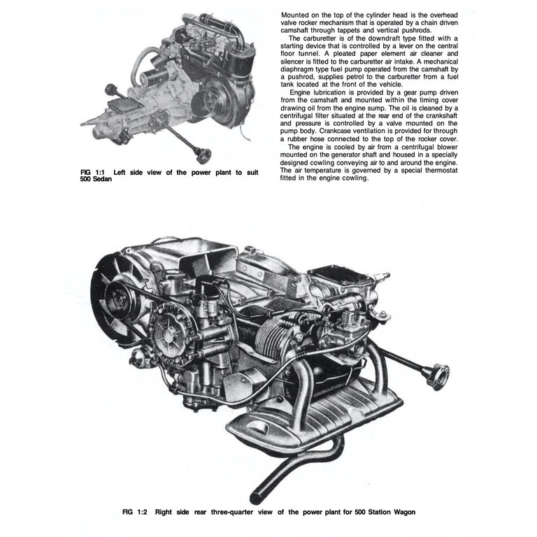 FIAT 500 D/F/L (1957-1974) SERVICE WORKSHOP MANUAL + OWNER's MANUAL - Image 3