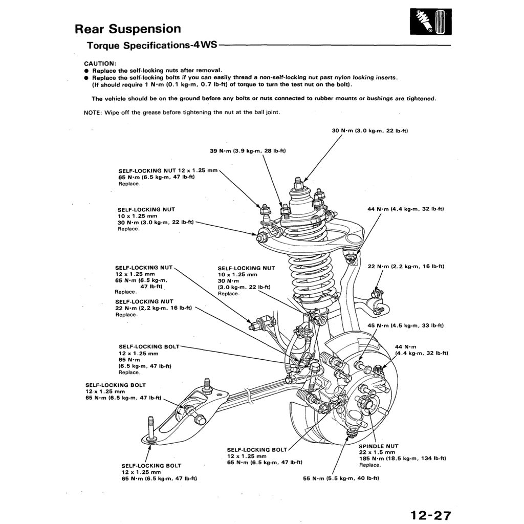 HONDA ACCORD 4 CB (1990-1993) SERVICE WORKSHOP MANUAL - Image 9
