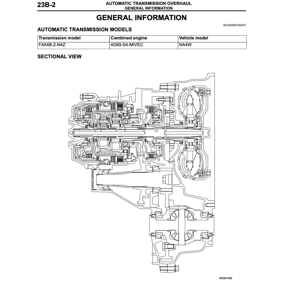MITSUBISHI GRANDIS (2003-2011) SERVICE WORKSHOP MANUAL - Image 5