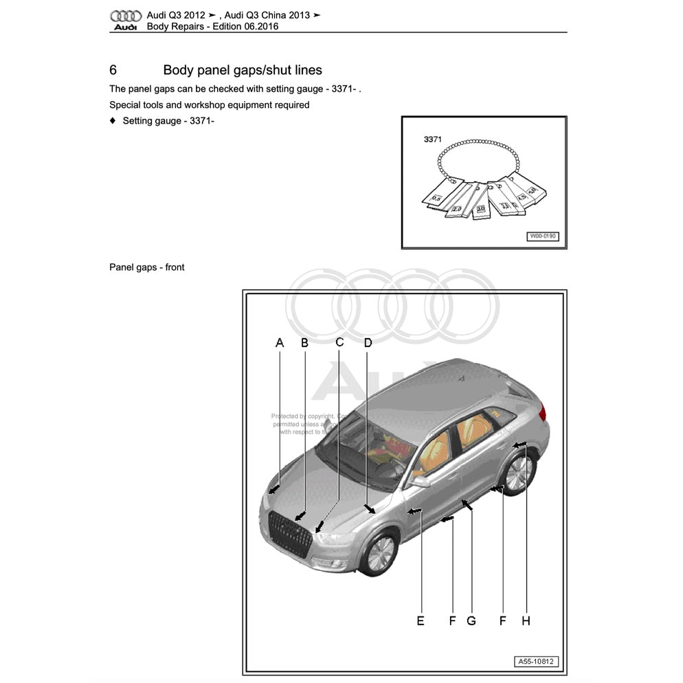 AUDI Q3 8U (2011-2018) SERVICE WORKSHOP MANUAL - Image 5