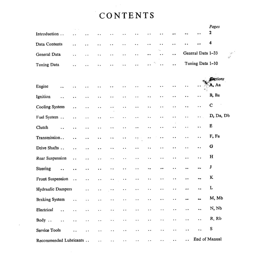 Mini Cooper MK1 MK2 MK3 (S) (1959-1975) SERVICE WORKSHOP MANUAL - Image 3
