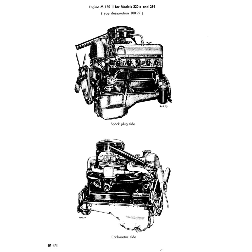 MERCEDES BENZ W120 W121 "PONTON" (1953-1963) SERVICE WORKSHOP MANUAL - Image 4