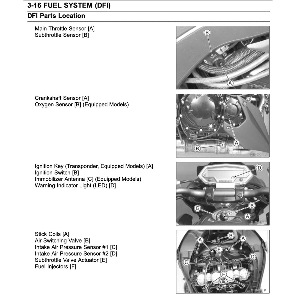 KAWASAKI Z1000 (2010-2013) SERVICE WORKSHOP MANUAL + OWNER'S MANUAL - Image 5