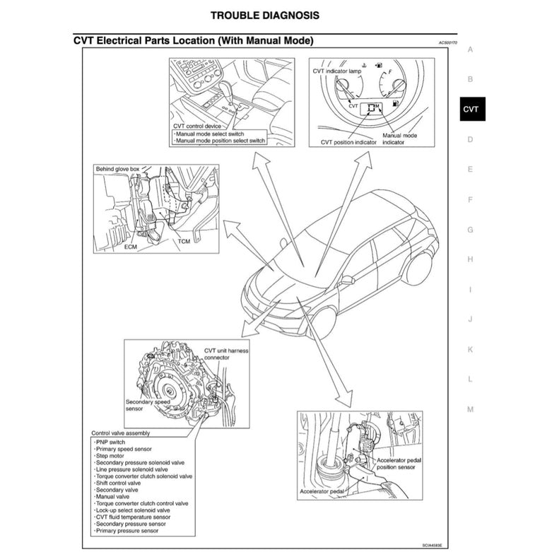 NISSAN MURANO Z50 (2003-2007) SERVICE WORKSHOP MANUAL - Image 9