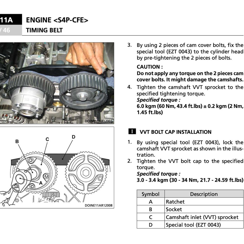 PROTON CAMPRO S4P-CFE (TURBO) ENGINE WORKSHOP MANUAL + WIRING & HARNESS DIAGRAMS - Image 10