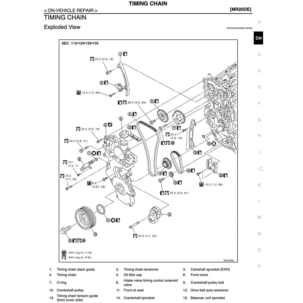 Nissan X-Trail T31 (2007-2013) SERVICE WORKSHOP MANUAL - Image 9