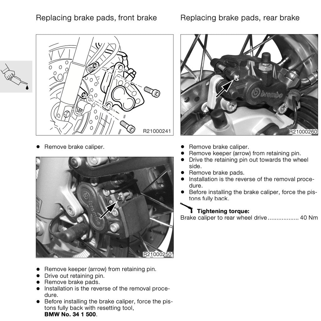 BMW R1150 GS (1999-2004) SERVICE REPAIR MANUAL + OWNER's MANUAL - Image 10