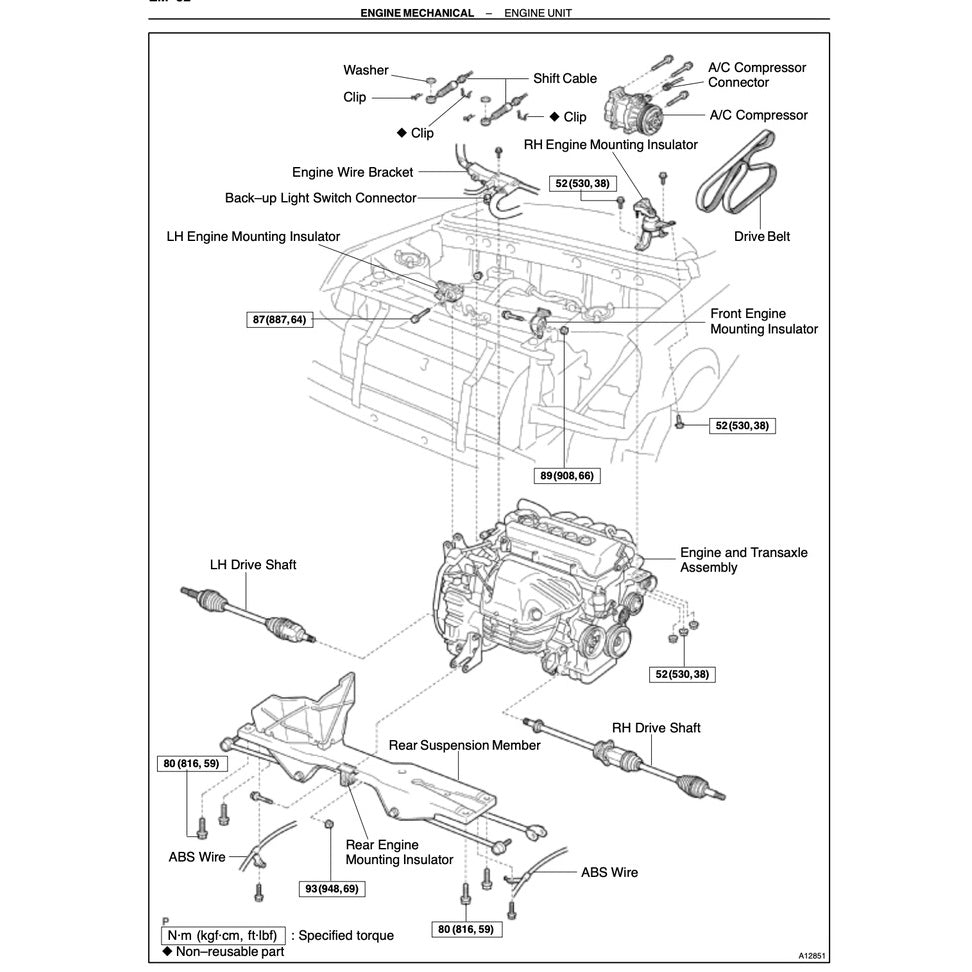 TOYOTA MR-2 SW30 - SPYDER (2000-2007) SERVICE WORKSHOP MANUAL - Image 10