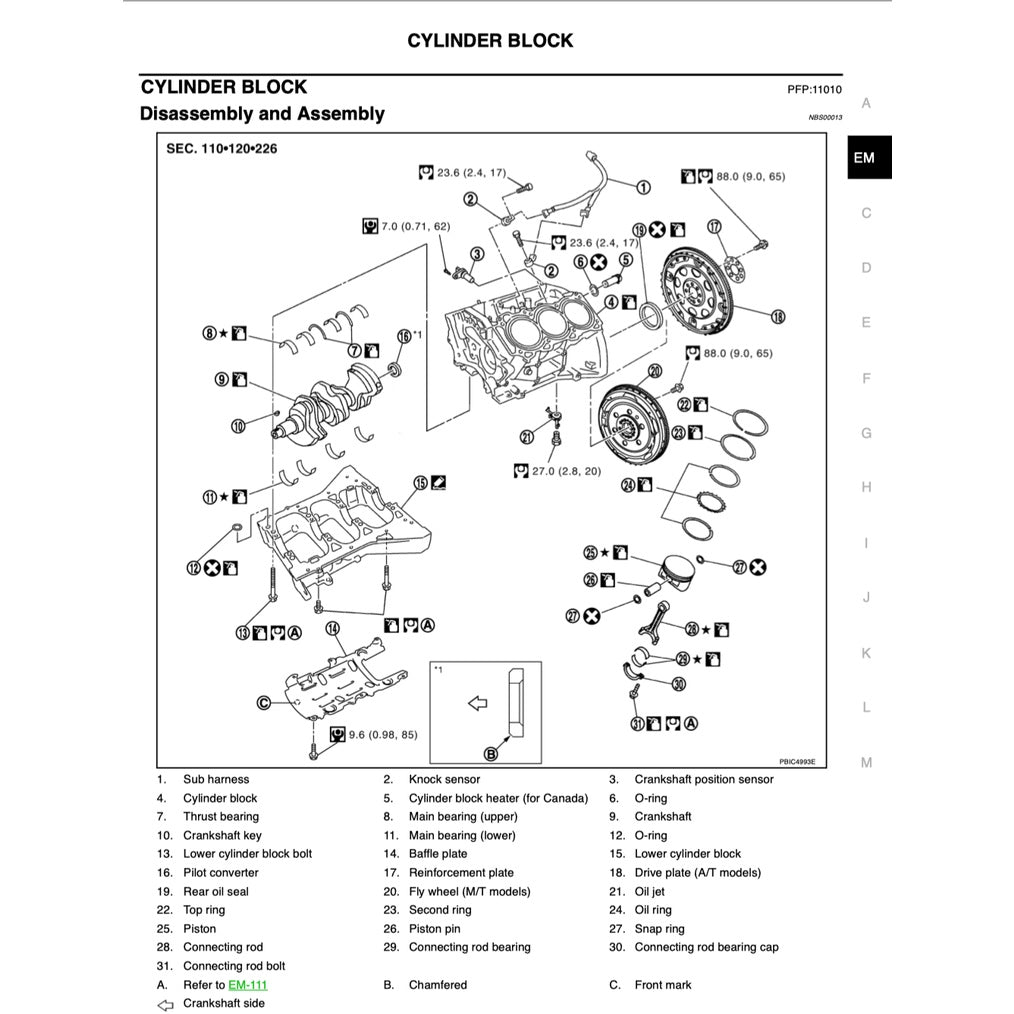 NISSAN 350-Z / Z33 (2003-2009) SERVICE WORKSHOP MANUAL - Image 10
