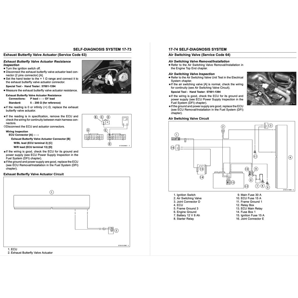 KAWASAKI ZX-6R /636 (2013-2016) SERVICE WORKSHOP MANUAL + OWNER'S MANUAL - Image 10