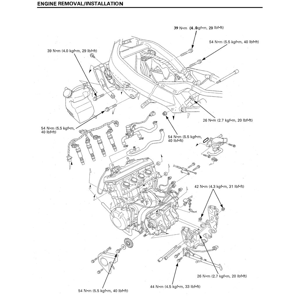 HONDA CBR954RR FIREBLADE (2002-2003) SERVICE REPAIR MANUAL + PARTS CATALOGUE + OWNER'S MANUAL - Image 10
