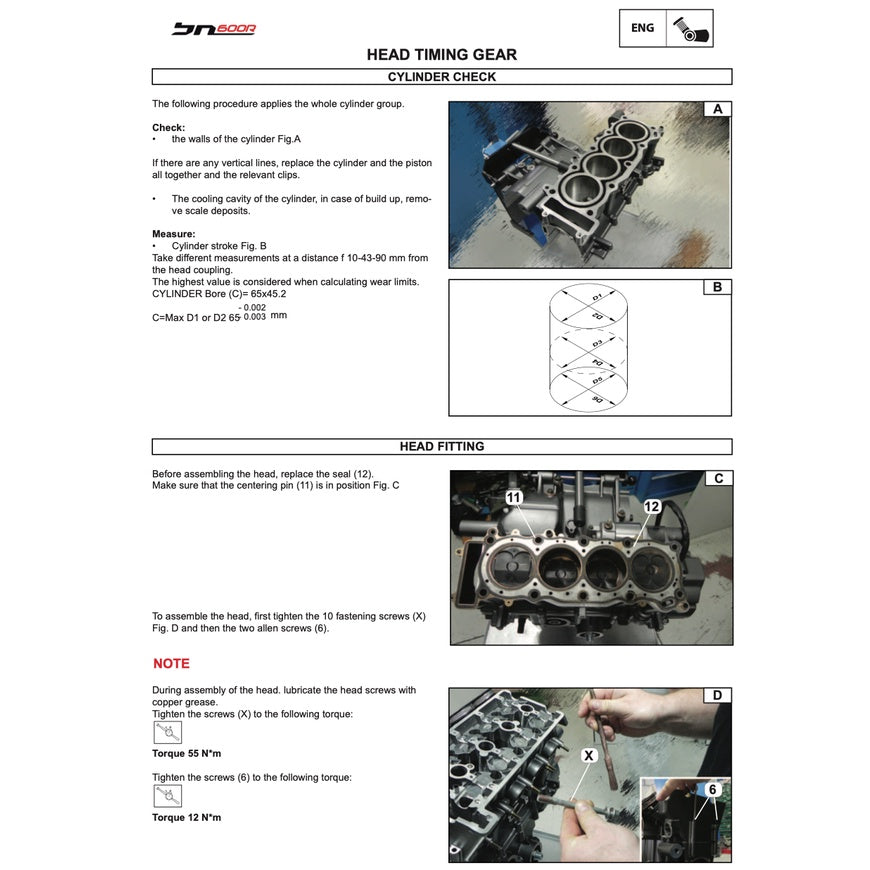 BENELLI BN600 R (2014-2018) SERVICE WORKSHOP MANUAL + PARTS CATALOGUE + OWNER'S MANUAL - Image 7