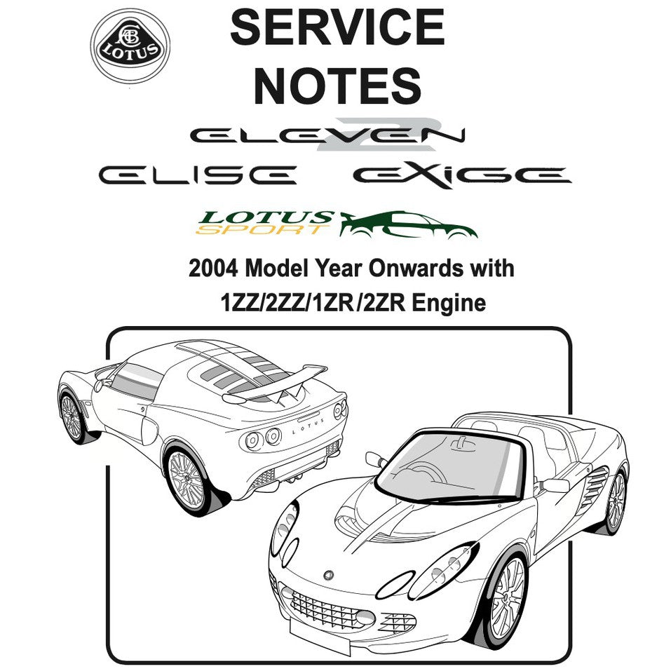 LOTUS ELISE S2 & EXIGE (2004-2011) SERVICE NOTES WORKSHOP MANUAL - Image 3