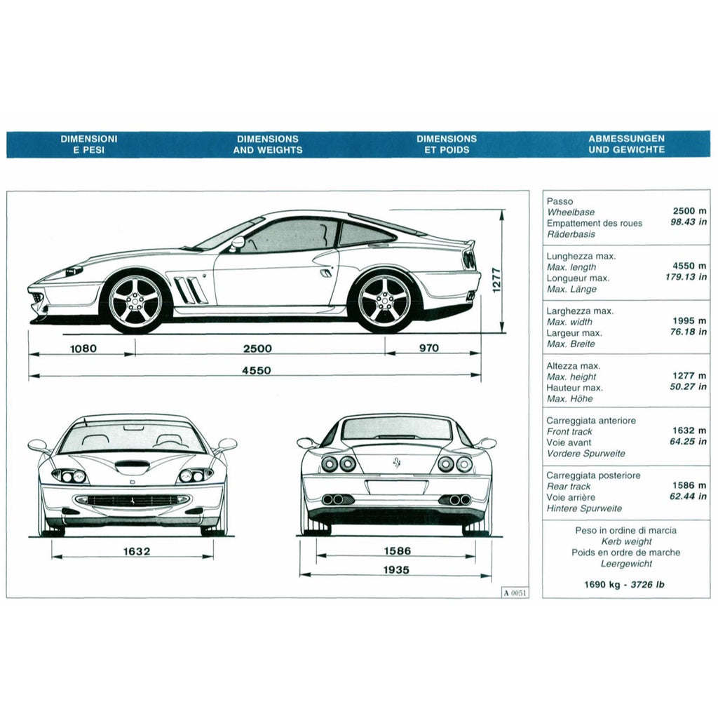 FERRARI 550 MARANELLO F133 (1996-2001) SERVICE WORKSHOP MANUAL - Image 9