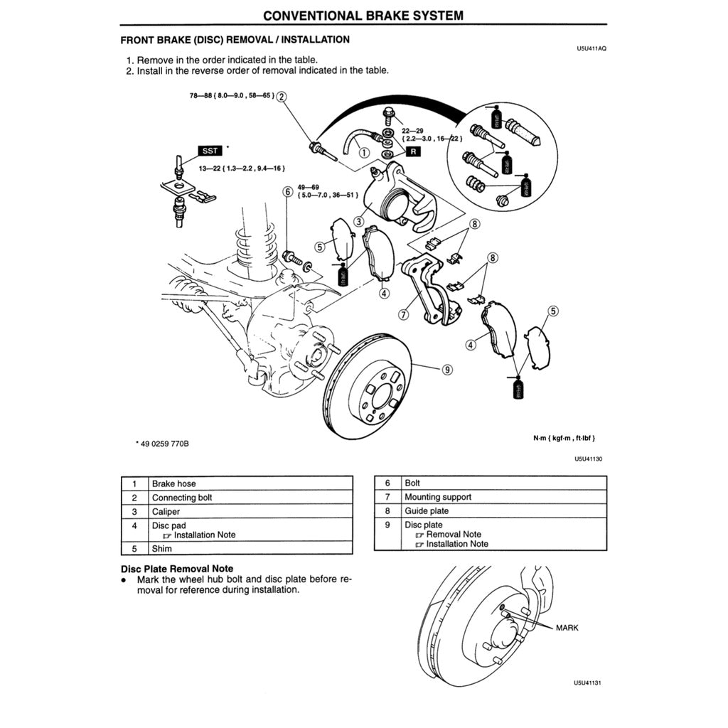 MAZDA MX-5 MIATA NA SERIES (1997) SERVICE WORKSHOP MANUAL - Image 3