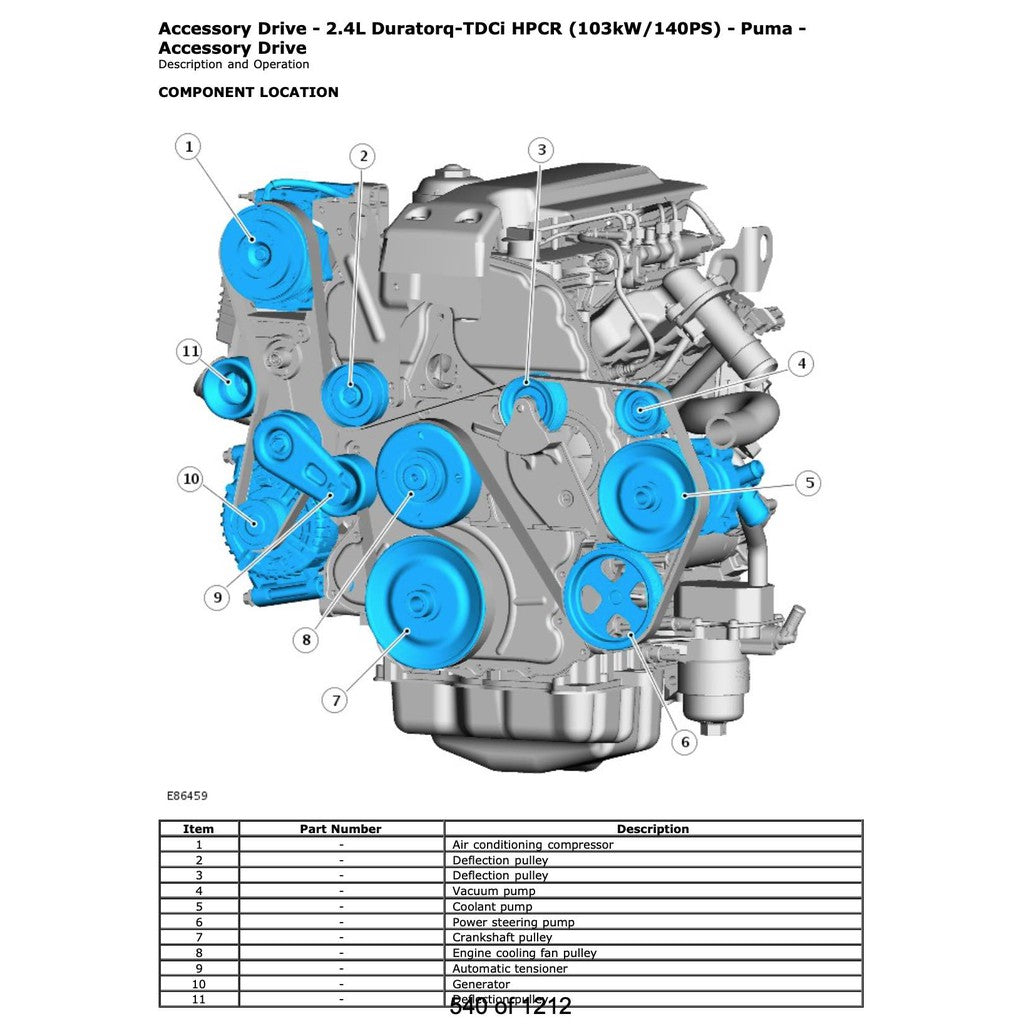 LAND ROVER DEFENDER 90/110/130 2007-2011 SERVICE REPAIR WORKSHOP MANUAL - Image 10