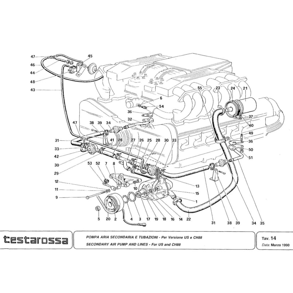 FERRARI TESTAROSSA F110 (1984-1991) SERVICE WORKSHOP MANUAL + PARTS CATALOGUE - Image 9