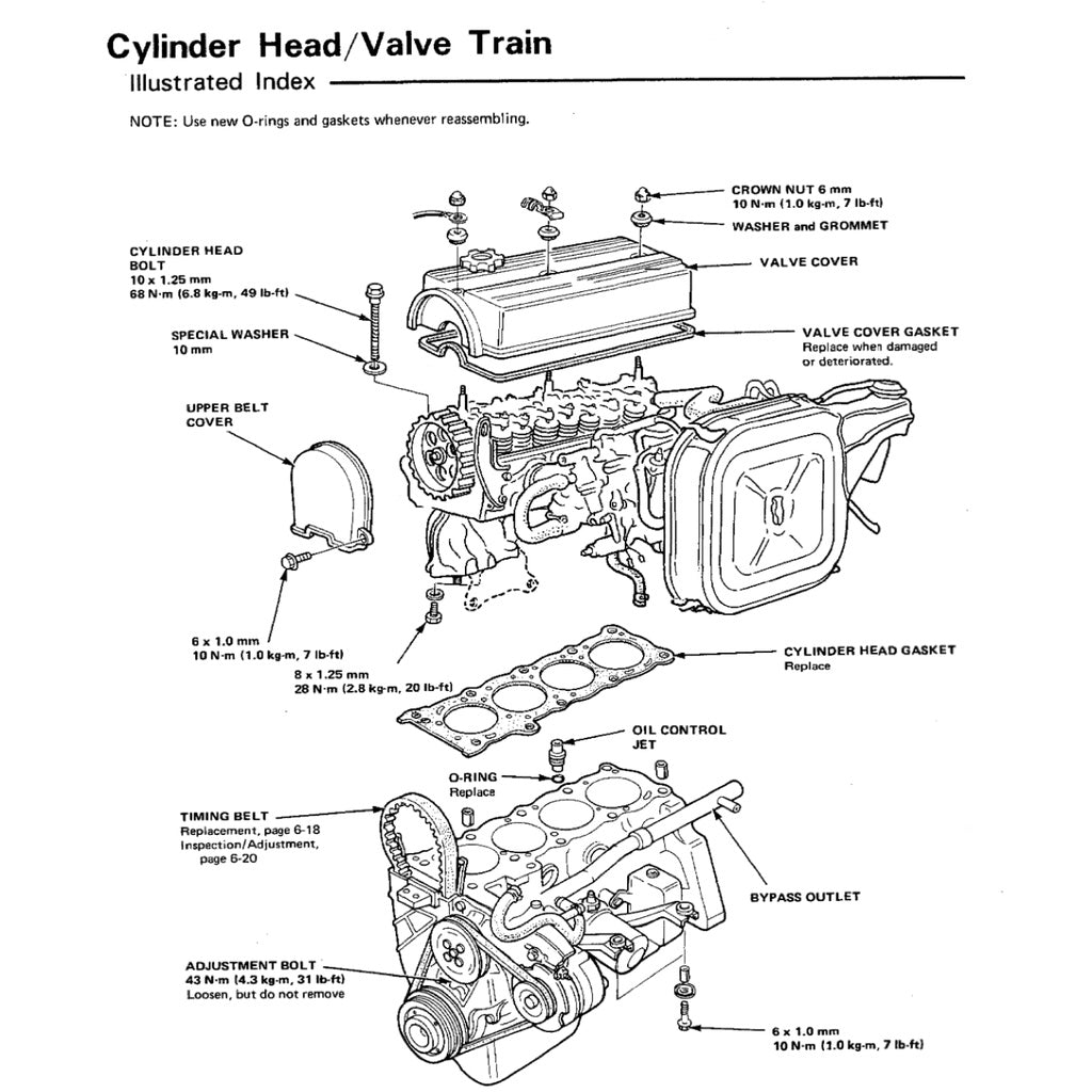 HONDA PRELUDE AB B1-6 BB (1982-1986) SERVICE WORKSHOP MANUAL - Image 10