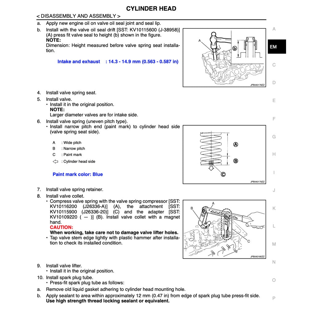 NISSAN TEANA / ALTIMA J32 (2008-2013) SERVICE WORKSHOP MANUAL - Image 9