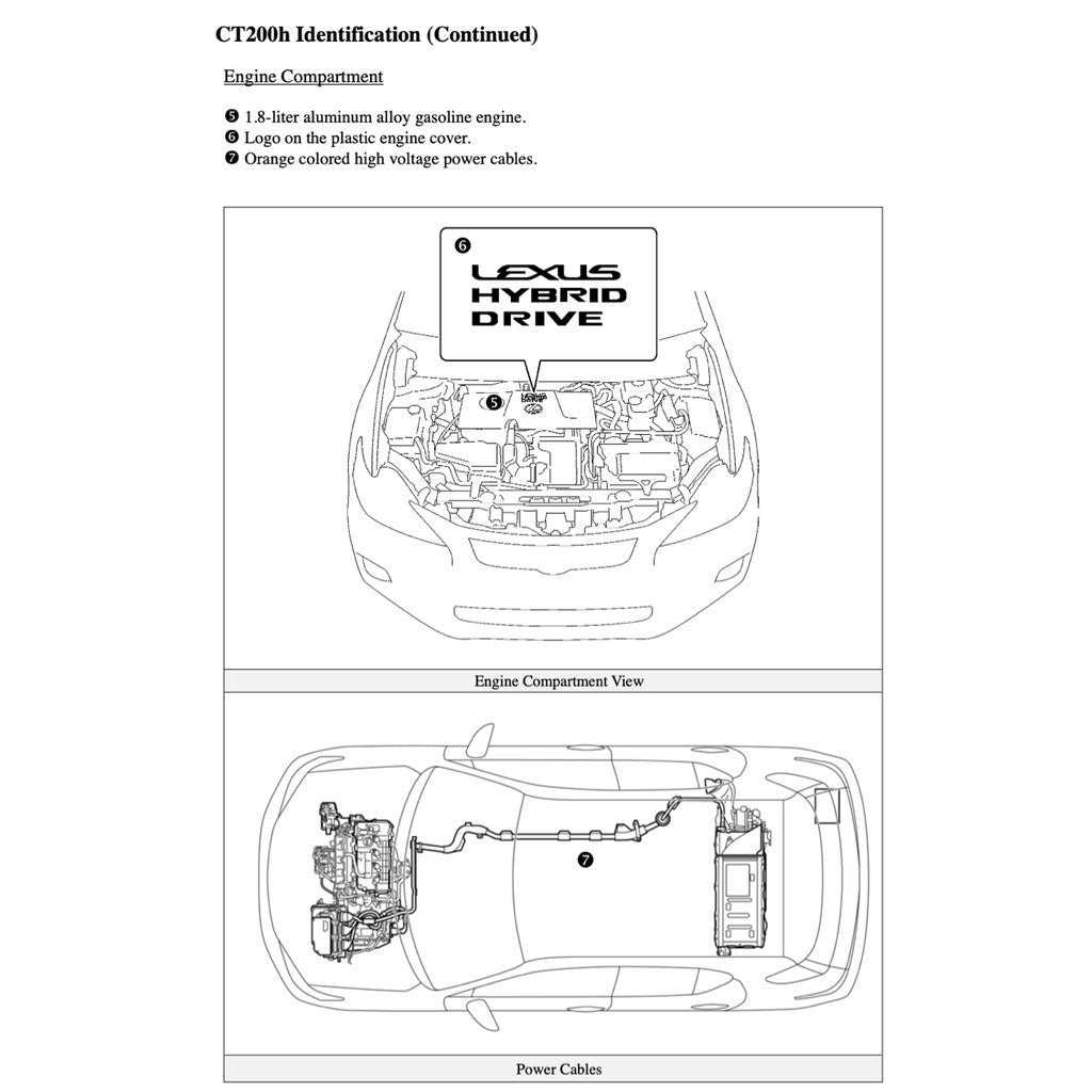 LEXUS CT200h (2011-2017) SERVICE WORKSHOP MANUAL - Image 9