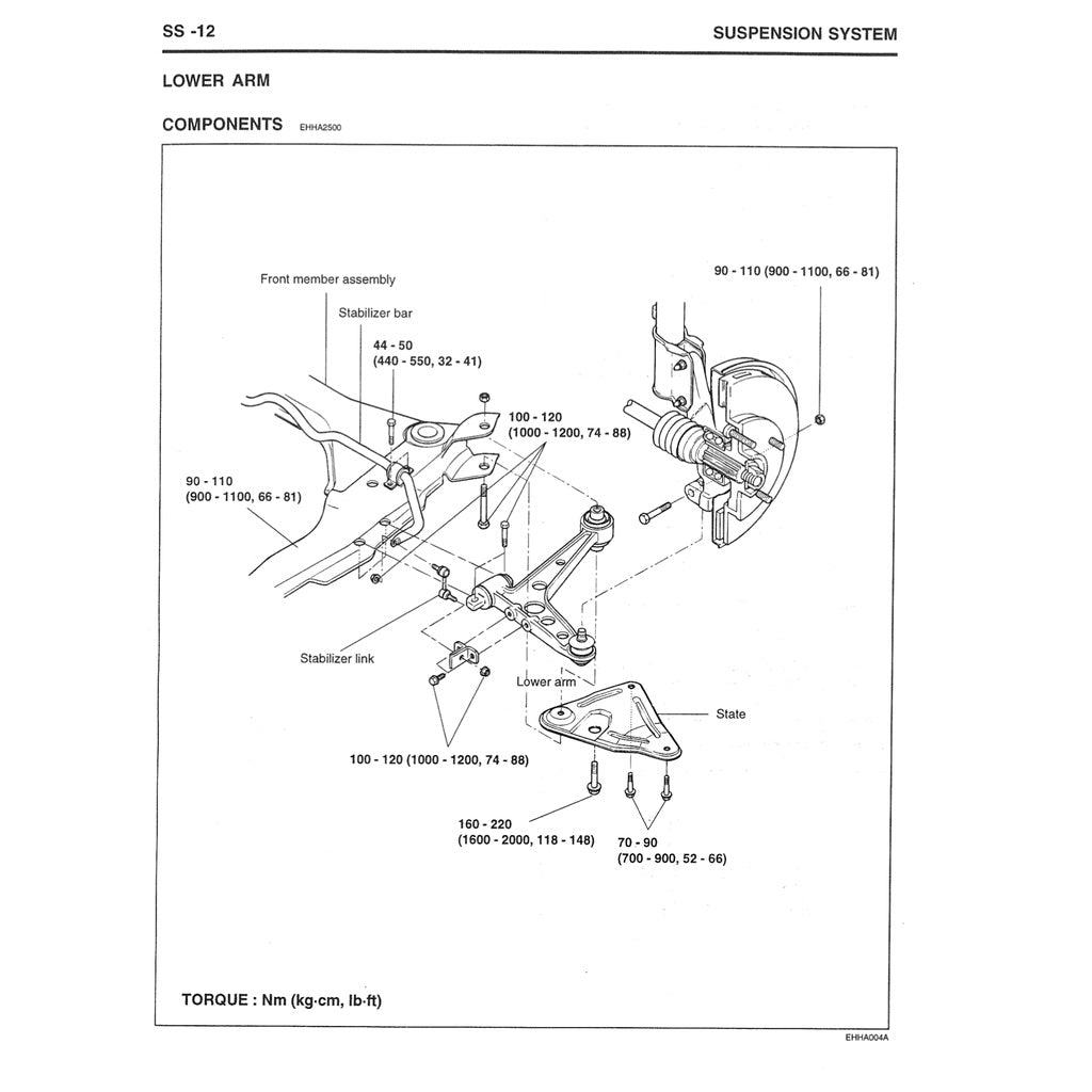 HYUNDAI TRAJET (1999-2008) SERVICE WORKSHOP MANUAL - Image 9