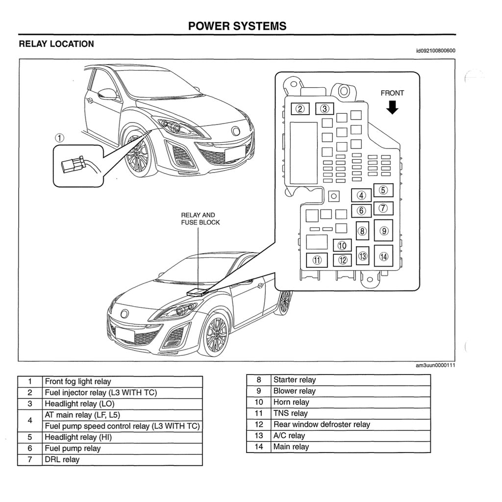 MAZDA 3 BL (2009-2013) SERVICE WORKSHOP MANUAL - Image 9