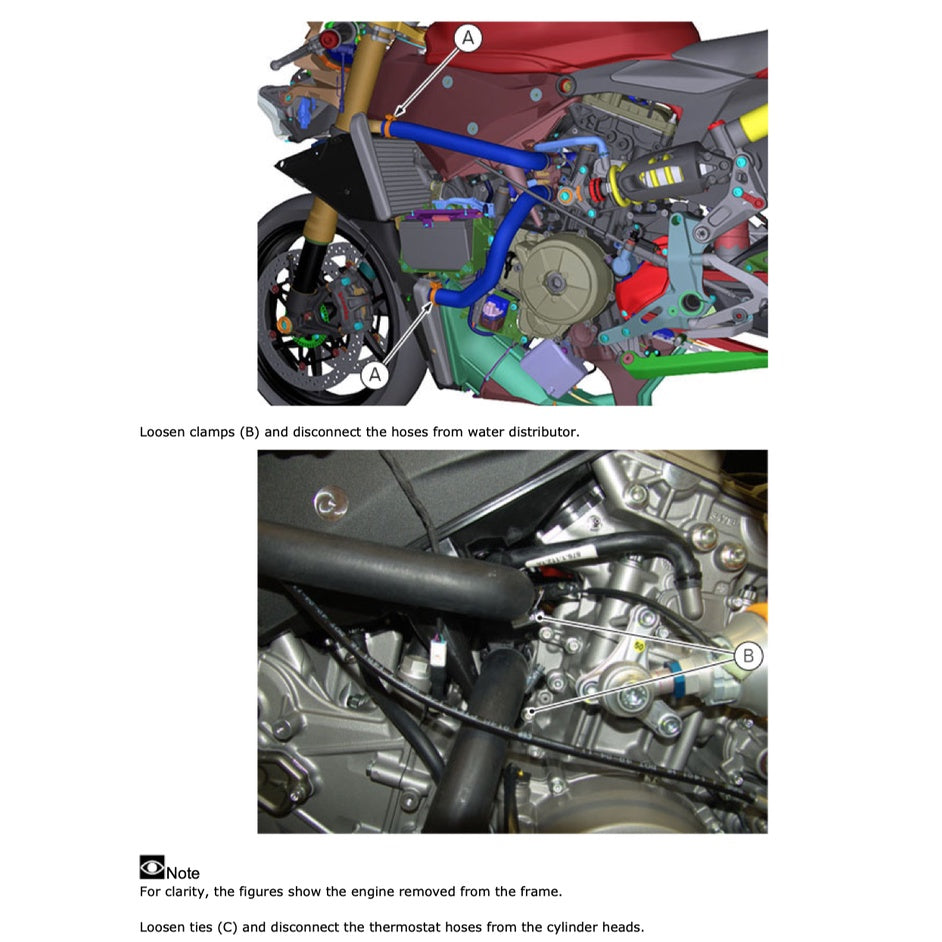 DUCATI PANIGALE 1299S (2015-2018) SERVICE WORKSHOP MANUAL + PARTS CATALOGUE + OWNER's MANUAL - Image 10
