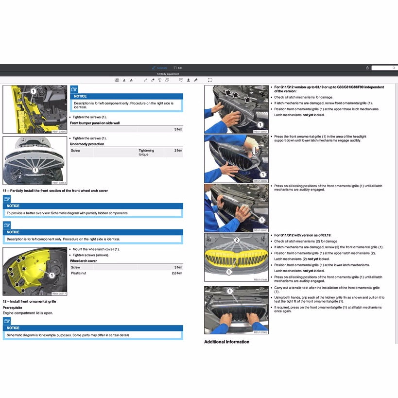 BMW 5 SERIES G30 530e (2017-2022) SERVICE WORKSHOP MANUAL - Image 9