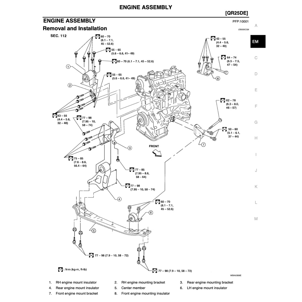 NISSAN SENTRA / SUNNY B15 (1999-2006) SERVICE WORKSHOP MANUAL - Image 5