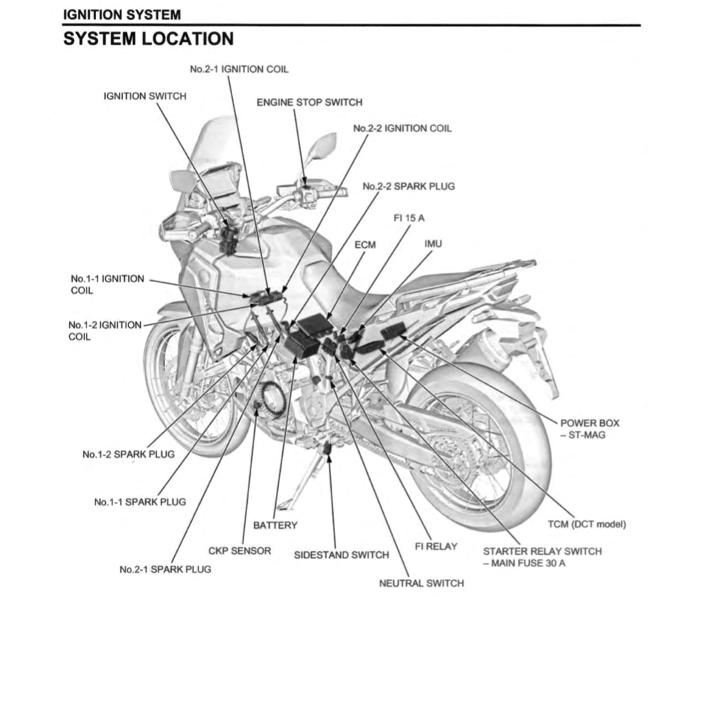 HONDA AFRICA TWIN CRF 1100 A/4/D/4 (2020-2023) SERVICE WORKSHOP MANUAL + PARTS CATALOGUE + OWNER'S MANUAL - Image 5