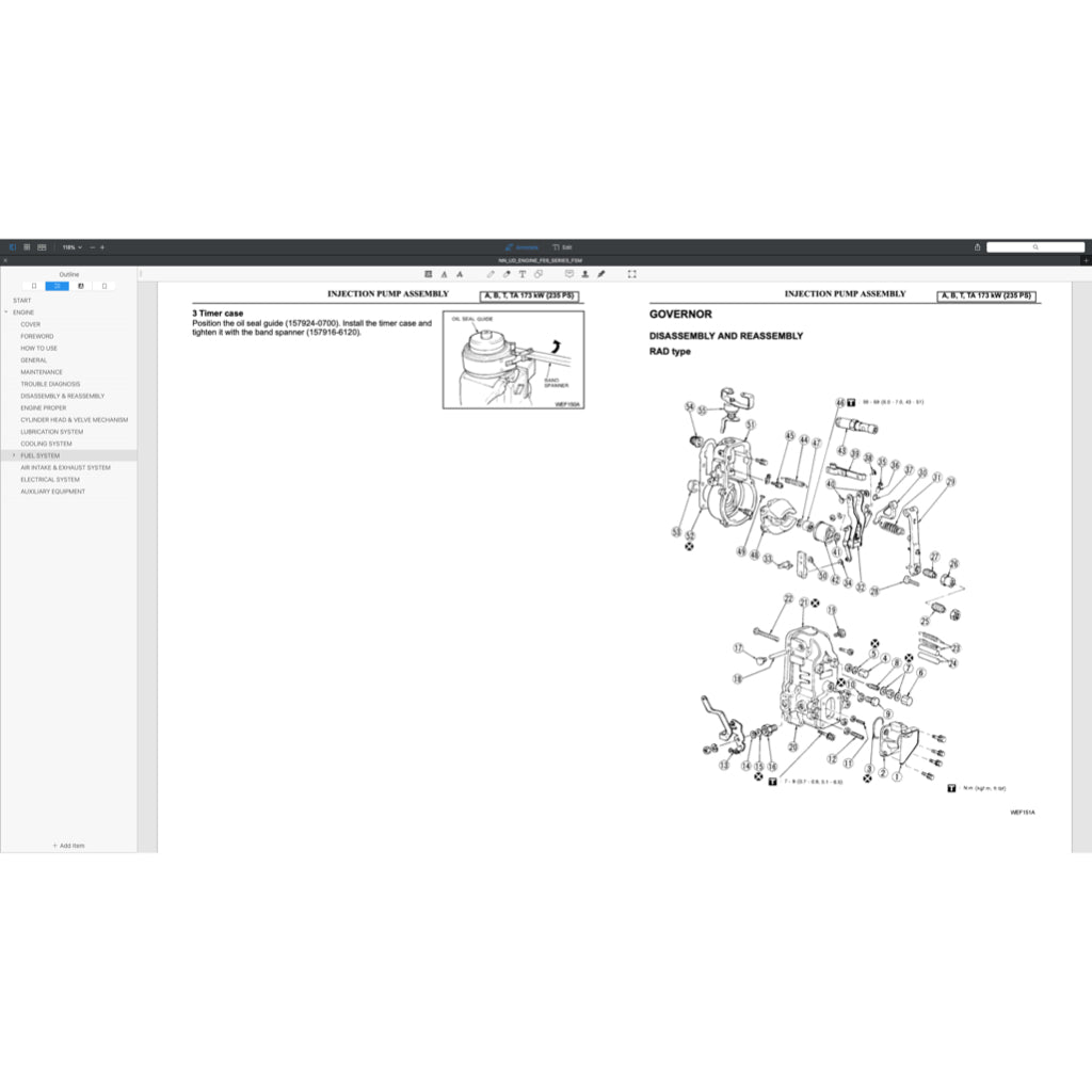 NISSAN UD DIESEL ENGINE FE6 / FE6A / FE6B / FE6T / FE6TA SERVICE REPAIR MANUAL - Image 10