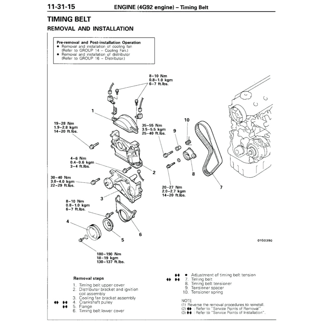 MITSUBISHI DELICA L300 (1986-1999) SERVICE WORKSHOP MANUAL - Image 6