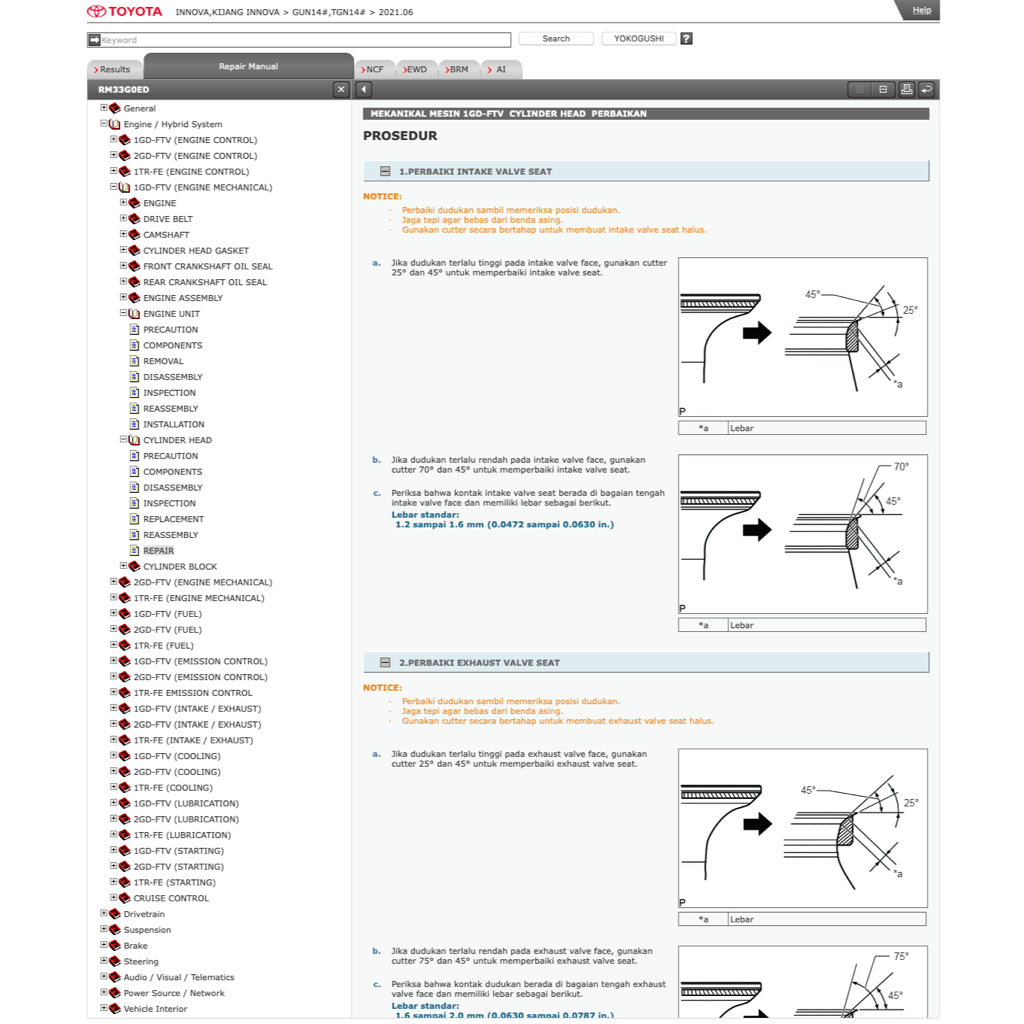 TOYOTA INNOVA KIJANG TGN/GUN140 (2015-2023) ONLINE SERVICE WORKSHOP MANUAL - Image 4
