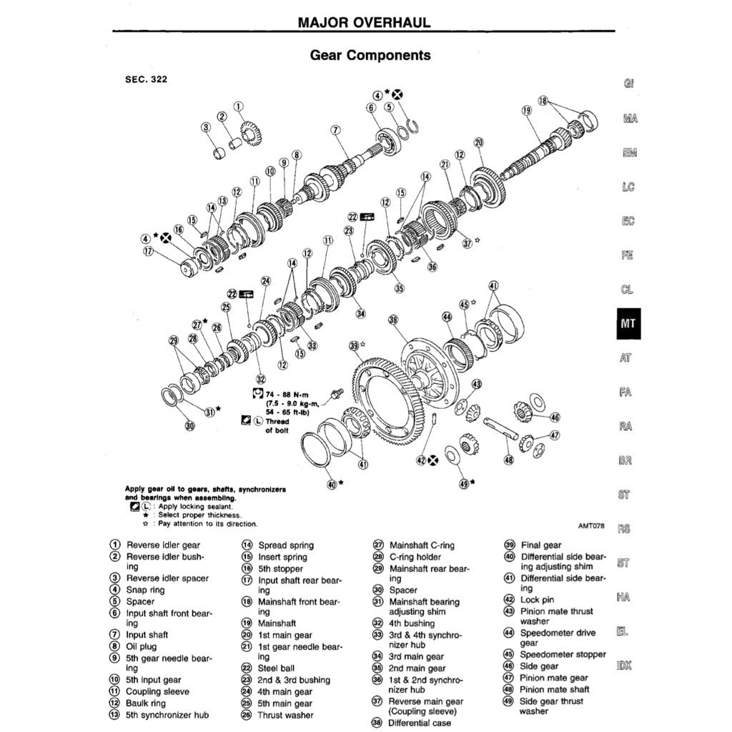 NISSAN SENTRA / SUNNY B14 (1995-1999) SERVICE WORKSHOP MANUAL - Image 10