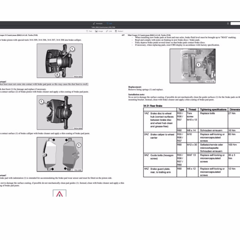 MINI COUNTRYMAN COOPER S R60 / N18 (2010-2016) SERVICE WORKSHOP MANUAL - Image 5