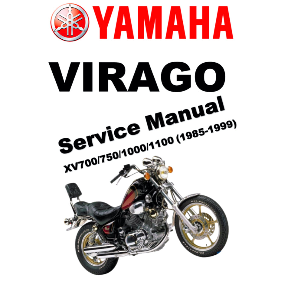YAMAHA VIRAGO XV 700/750/1000/1100 (1985-1999) SERVICE WORKSHOP MANUAL + OWNER'S MANUAL - Image 2
