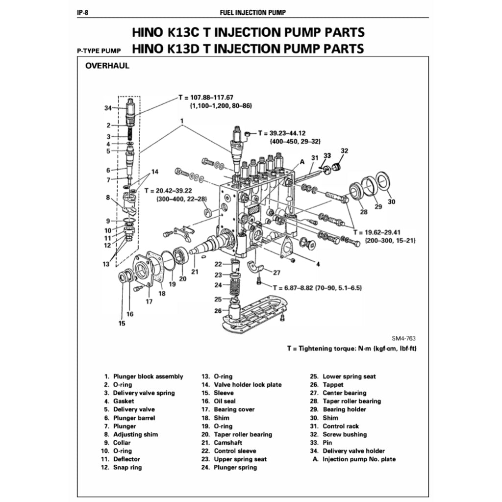 HINO ENGINE K13C-T/K13D-T WORKSHOP SERVICE REPAIR MANUAL - Image 4