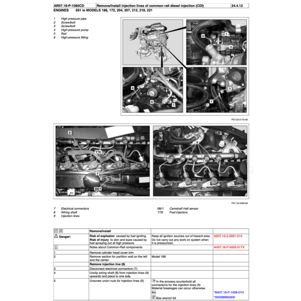 MERCEDES BENZ ENGINE OM651 SERVICE REPAIR MANUAL - Image 4