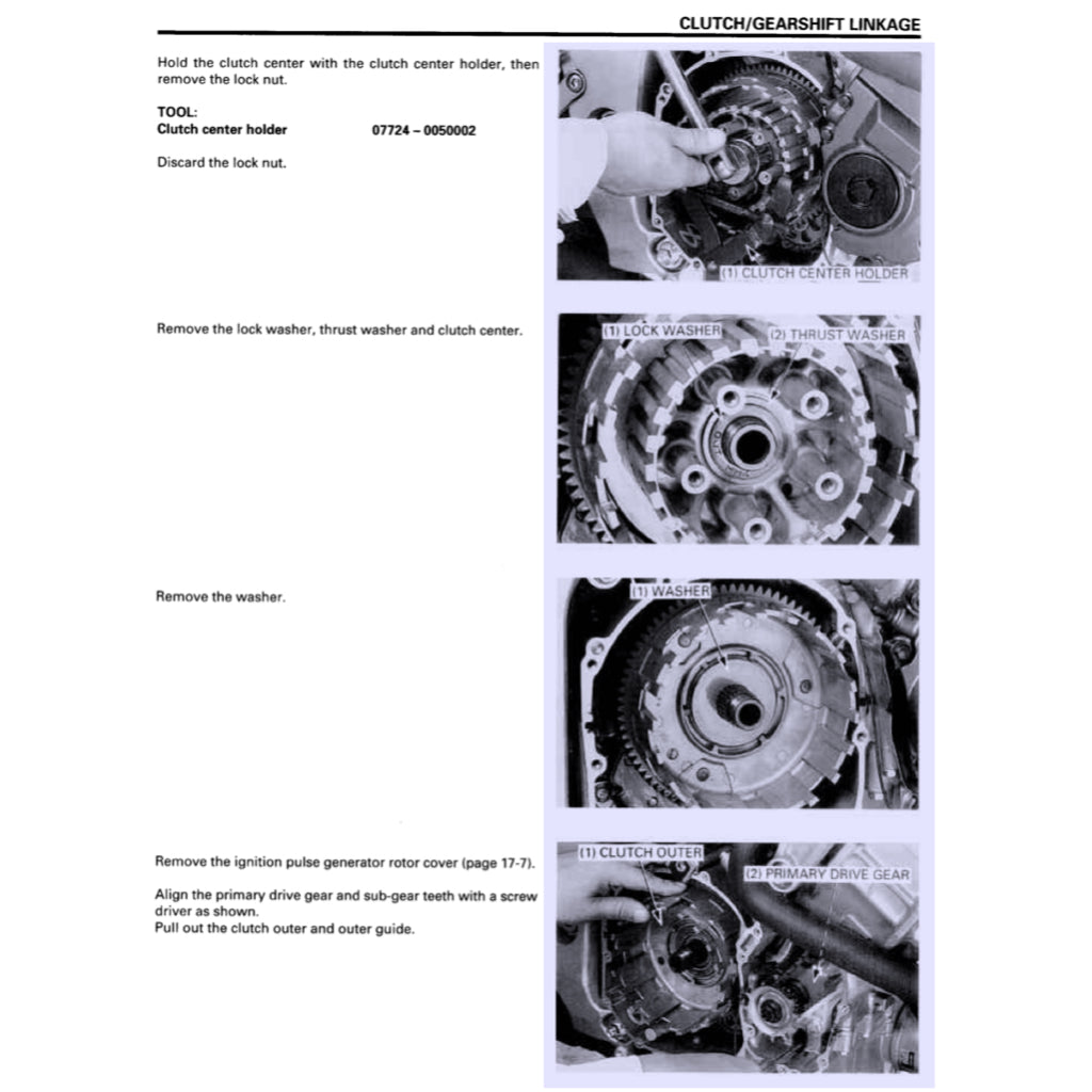 HONDA CBR900RR FIREBLADE (1996-1998) SERVICE WORKSHOP MANUAL + PARTS CATALOGUE + OWNER'S MANUAL - Image 10