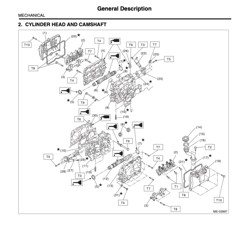 SUBARU IMPREZA GE/GH (2008-2011) SERVICE WORKSHOP MANUAL - Image 5