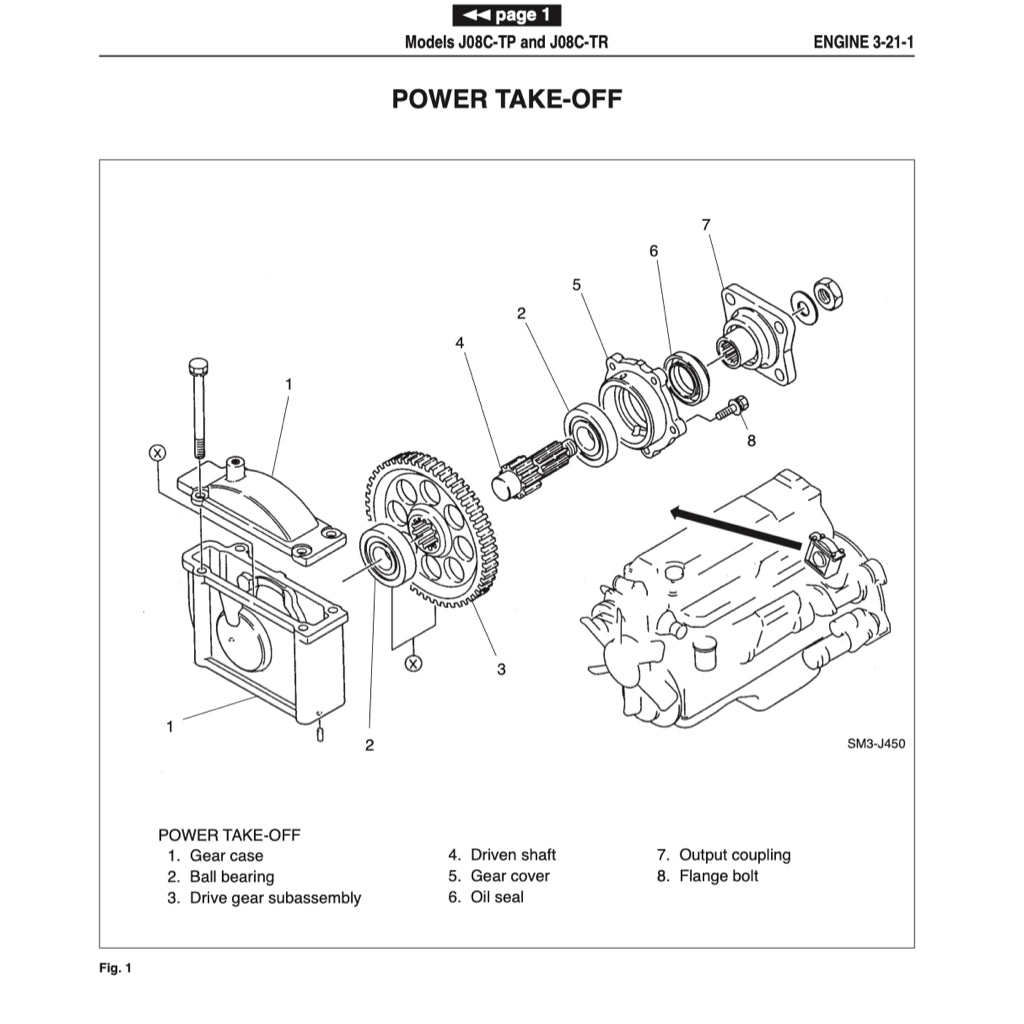 HINO ENGINE J08C-TP/TR WORKSHOP SERVICE REPAIR MANUAL - Image 9