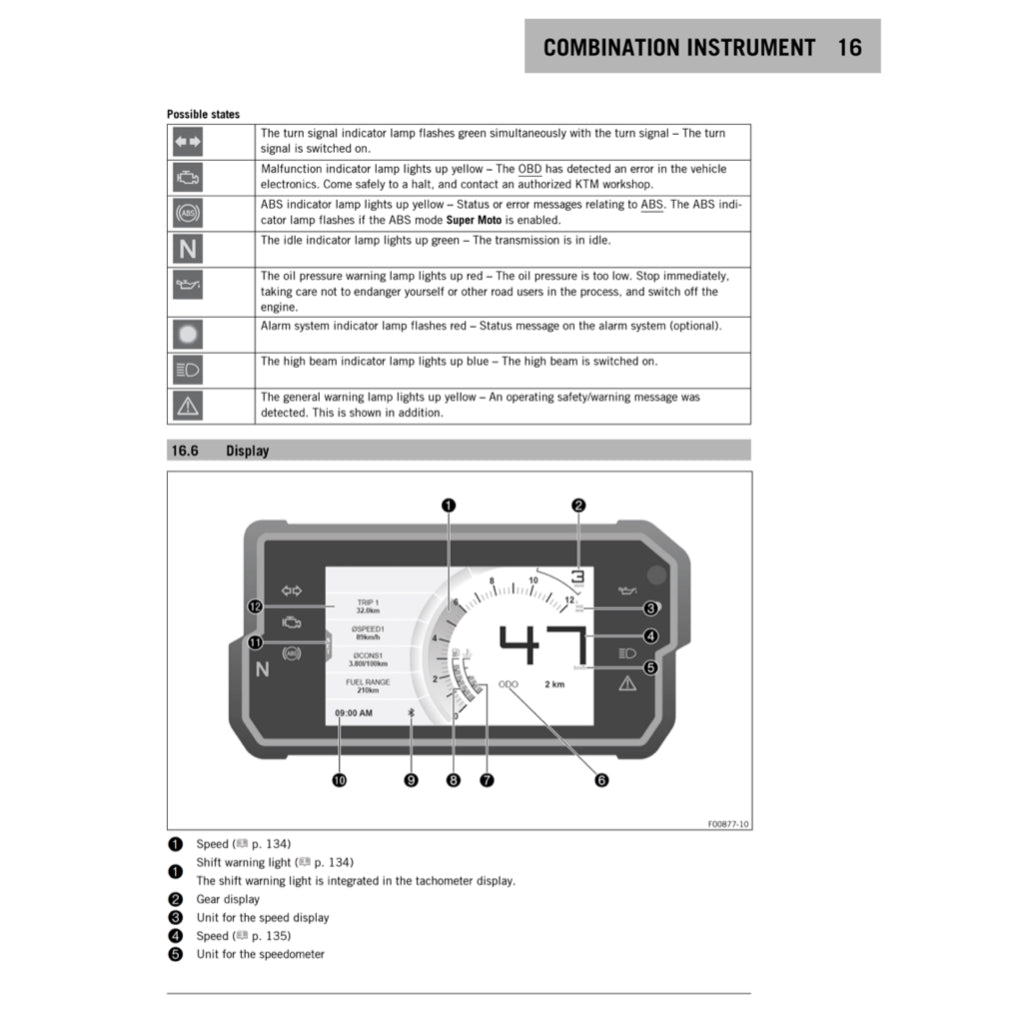 KTM DUKE 390 (2013-2018) SERVICE WORKSHOP MANUAL + PARTS CATALOGUE + OWNER'S MANUAL - Image 3