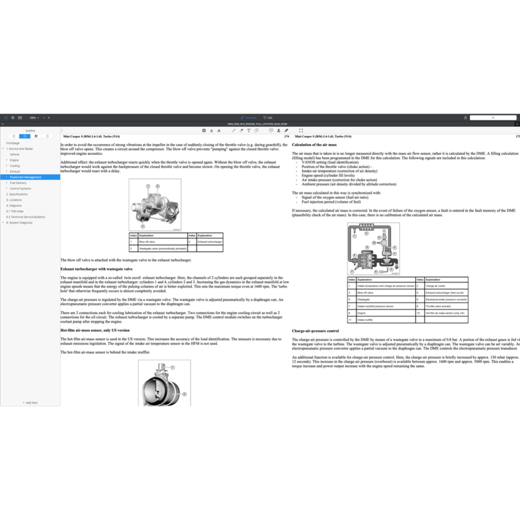 MINI COOPER S R55/56/57 N14 (2006-2012) ENGINE SERVICE WORKSHOP MANUAL + COMPONENT LOCATION+ WIRING - Image 5