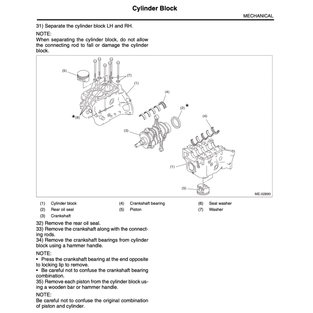 SUBARU IMPREZA GE/GH (2008-2011) SERVICE WORKSHOP MANUAL - Image 6