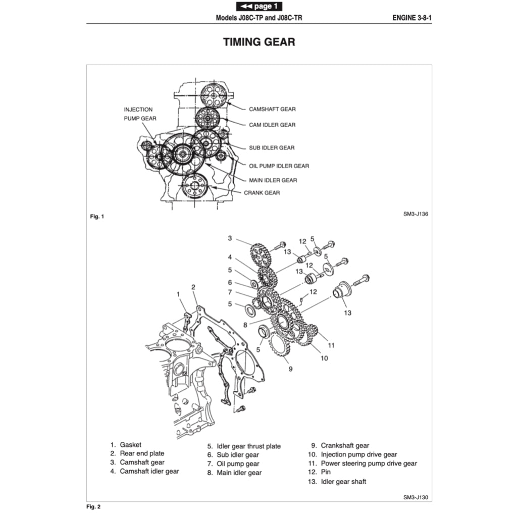 HINO ENGINE J08C-TP/TR WORKSHOP SERVICE REPAIR MANUAL - Image 5