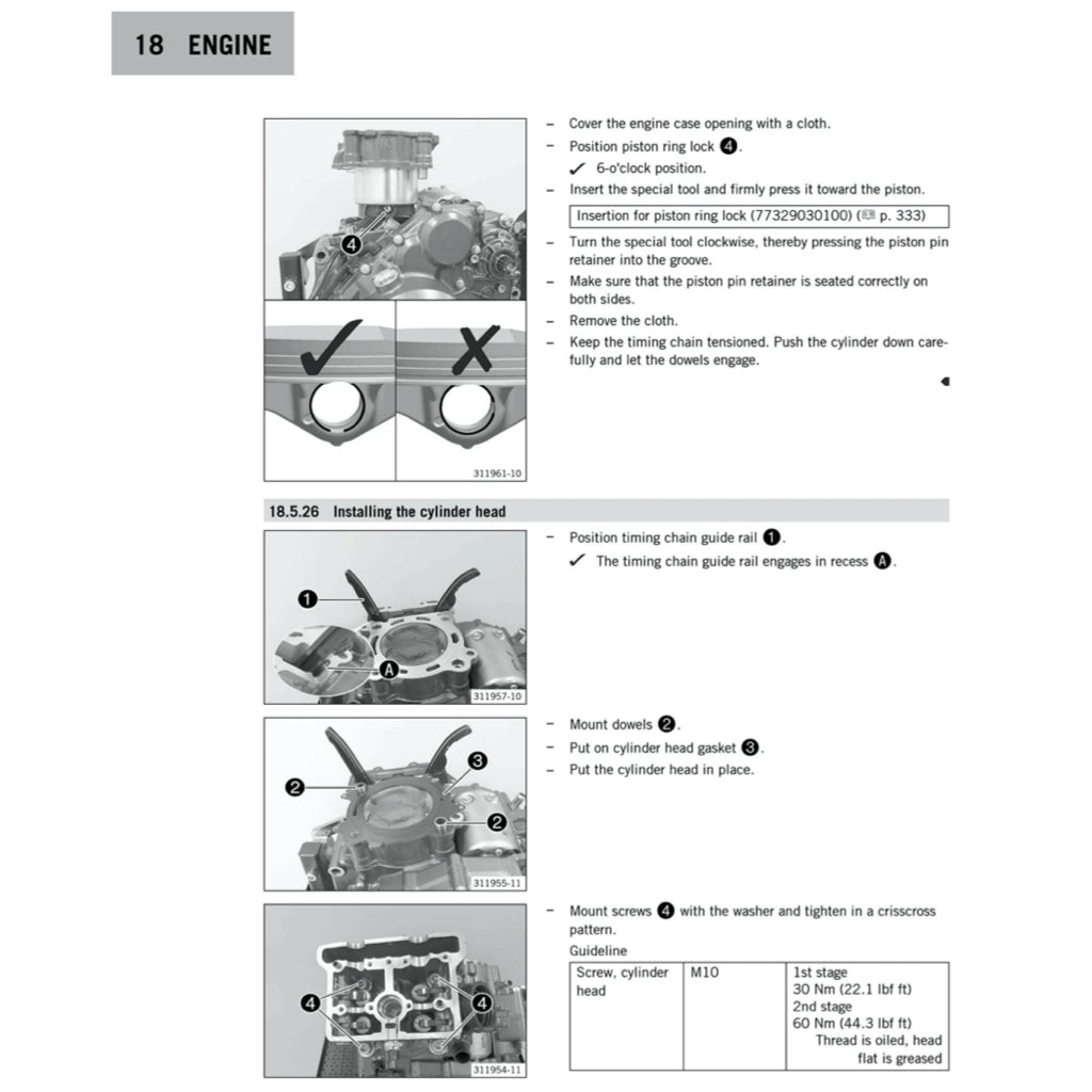 KTM DUKE 390 (2013-2018) SERVICE WORKSHOP MANUAL + PARTS CATALOGUE + OWNER'S MANUAL - Image 5