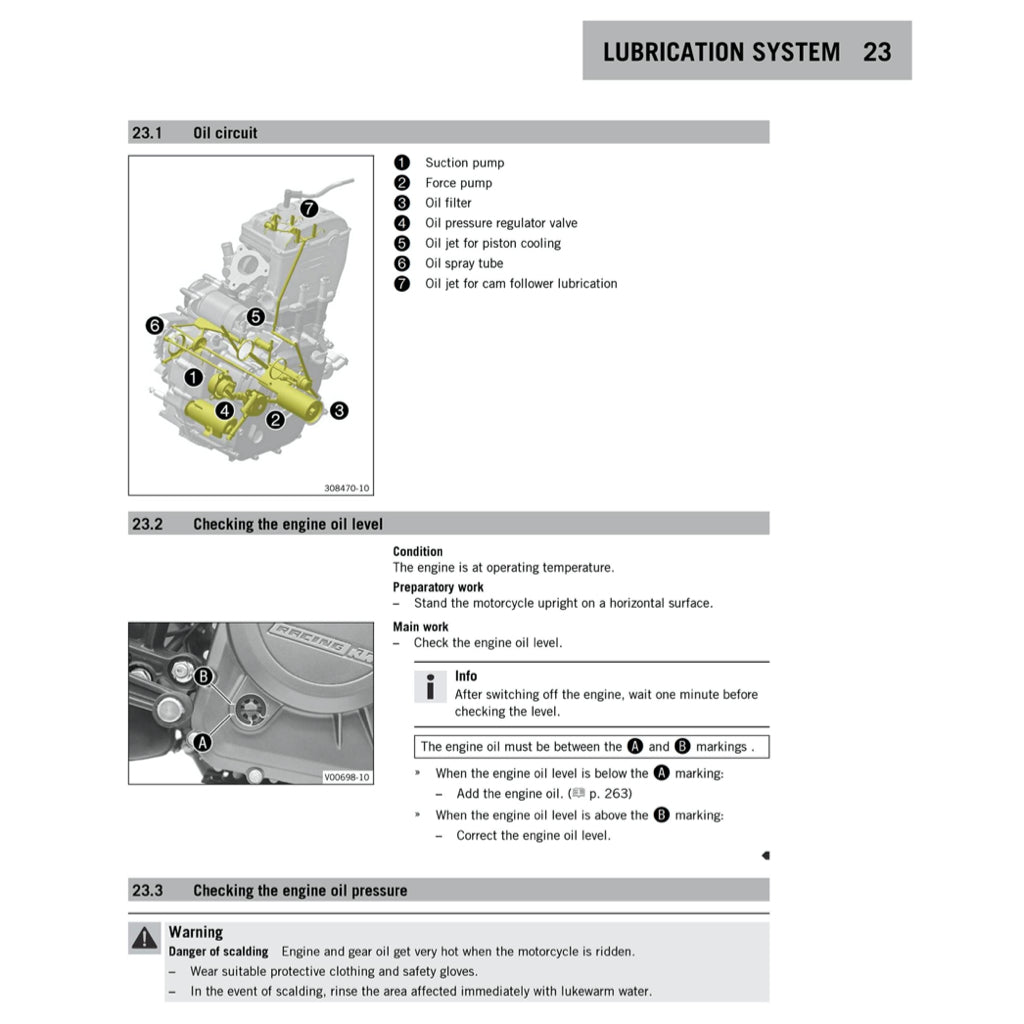 KTM DUKE 390 (2013-2018) SERVICE WORKSHOP MANUAL + PARTS CATALOGUE + OWNER'S MANUAL - Image 7
