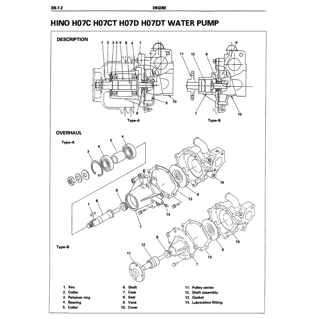 HINO ENGINE H07D /H07D-T WORKSHOP SERVICE REPAIR MANUAL - Image 7